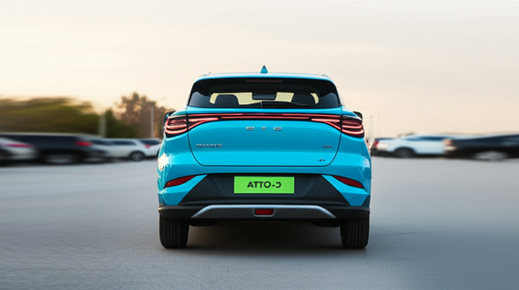 BYD ATTO 3 SUV Listrik - Tampilan Belakang dengan LED Taillights Modern